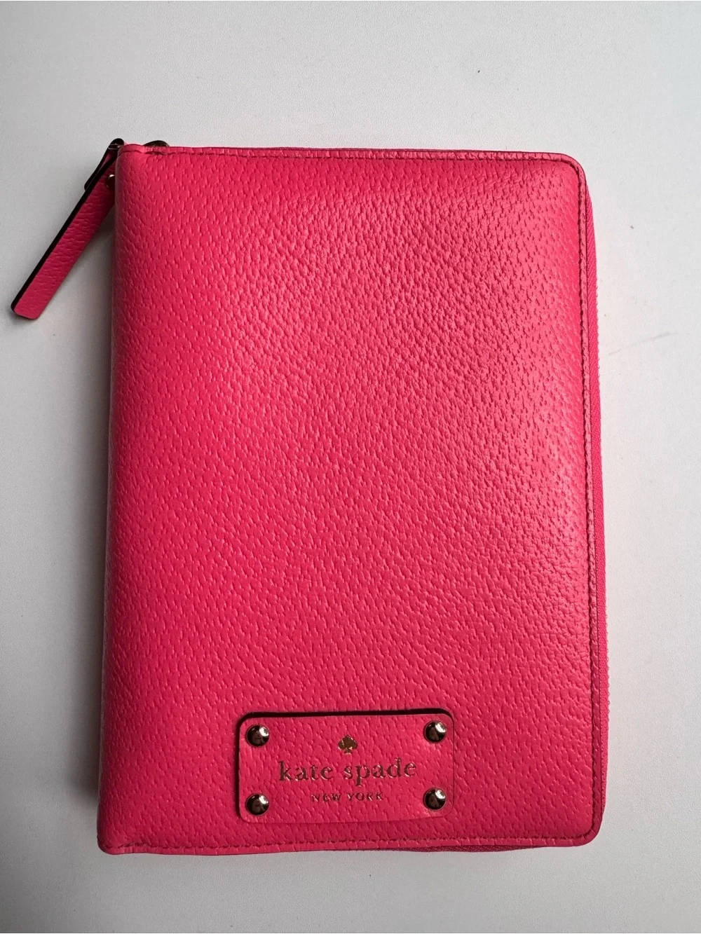 NWT Kate Spade Pink Zip Around Personal Organizer Agenda Planner